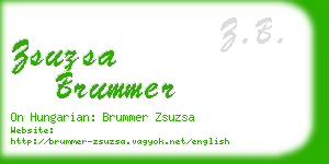 zsuzsa brummer business card